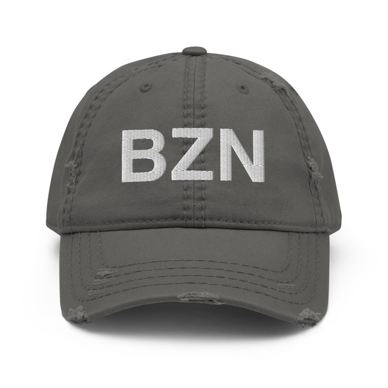 BZN Bozeman Airport Code Distressed Dad Hat