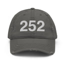 252 Outer Banks NC Area Code Distressed Dad Hat