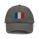 France Flag Distressed Dad Hat