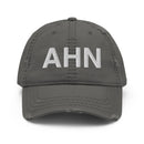 AHN Athens GA Airport Code Distressed Dad Hat