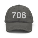 706 Athens GA Area Code Distressed Dad Hat