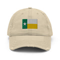 Green and Gold Texas Flag Distressed Dad Hat