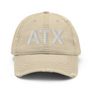 ATX Austin TX City Code Distressed Dad Hat