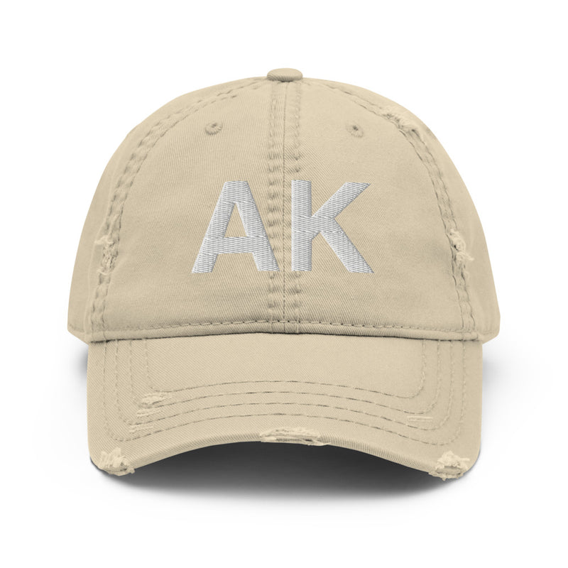 Alaska AK Distressed Dad Hat