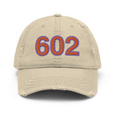 Orange and Purple 602 Phoenix Area Code Distressed Dad Hat