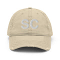South Carolina SC Distressed Dad Hat