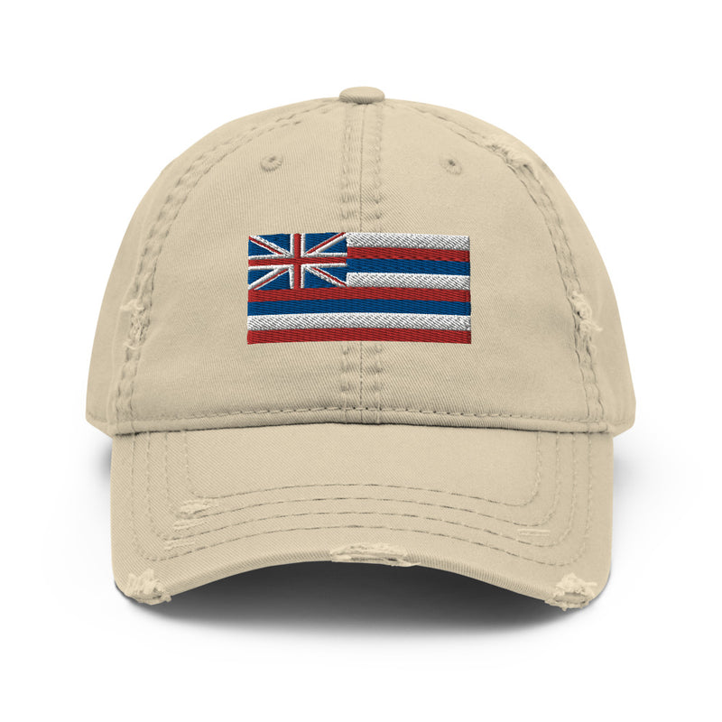 Hawaii Flag Distressed Dad Hat