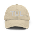 TUL Tulsa Airport Code Distressed Dad Hat