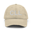 CLL College Station Airport Code Distressed Dad Hat