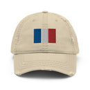 France Flag Distressed Dad Hat