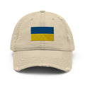 Flag of Ukraine Distressed Dad Hat