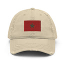 Moroccan Flag Distressed Dad Hat