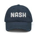 Nashville NASH Distressed Dad Hat