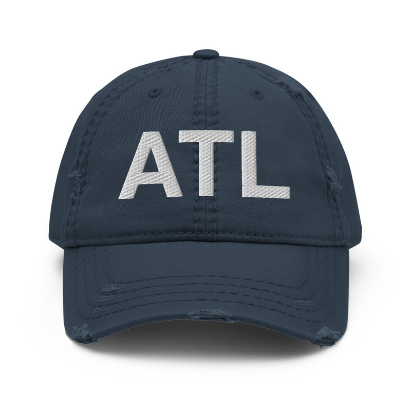 ATL Atlanta Airport Distressed Dad Hat