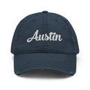 Script Austin TX Distressed Dad Hat