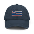 Hawaii Flag Distressed Dad Hat