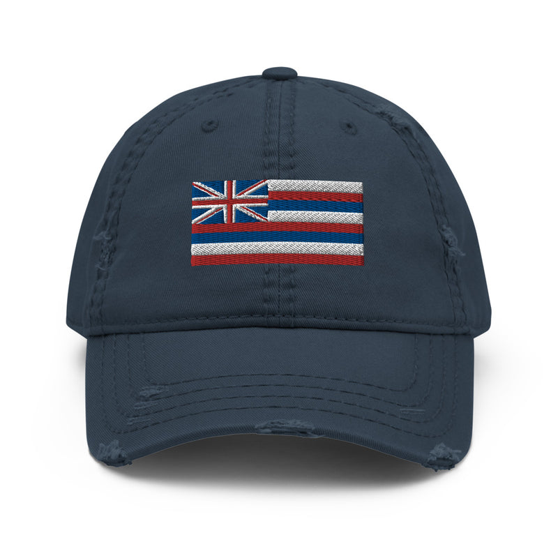 Hawaii Flag Distressed Dad Hat