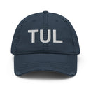 TUL Tulsa Airport Code Distressed Dad Hat