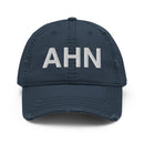AHN Athens GA Airport Code Distressed Dad Hat