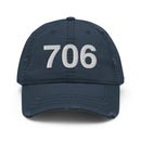 706 Athens GA Area Code Distressed Dad Hat
