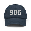 906 Upper Peninsula MI Distressed Dad Hat