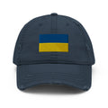 Flag of Ukraine Distressed Dad Hat