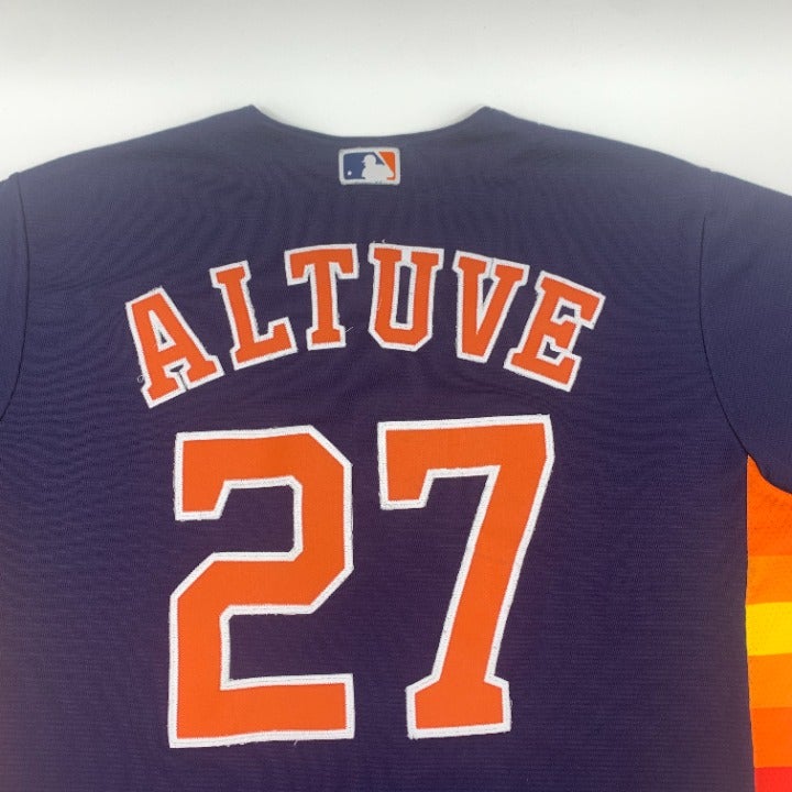 Houston Astros Jose Altuve Autographed Orange Throwback Nike