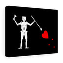 Blackbeard Pirate Flag Canvas Gallery Wrap