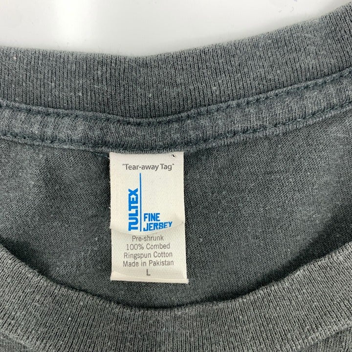 Gray Blink 182 Chrome Logo T-Shirt Size L