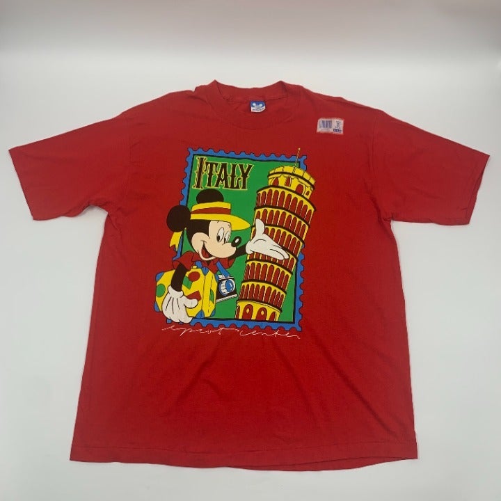 Vintage Disney Mickey Mouse Italy T-shirt Size XL