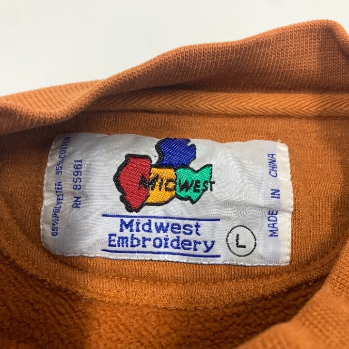 Vintage Texas Longhorns Embroidered Sweatshirt Size L