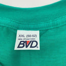 Vintage BVD Teal Single Stitch Pocket T-shirt Made in USA Size 2XL