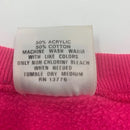 Vintage Hanes Her Way Pink Blank Sweater Size L Made in USA