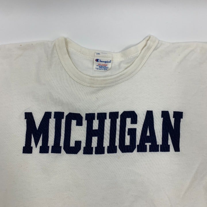 Vintage Michigan Wolverines Champion T-shirt Size 2XL