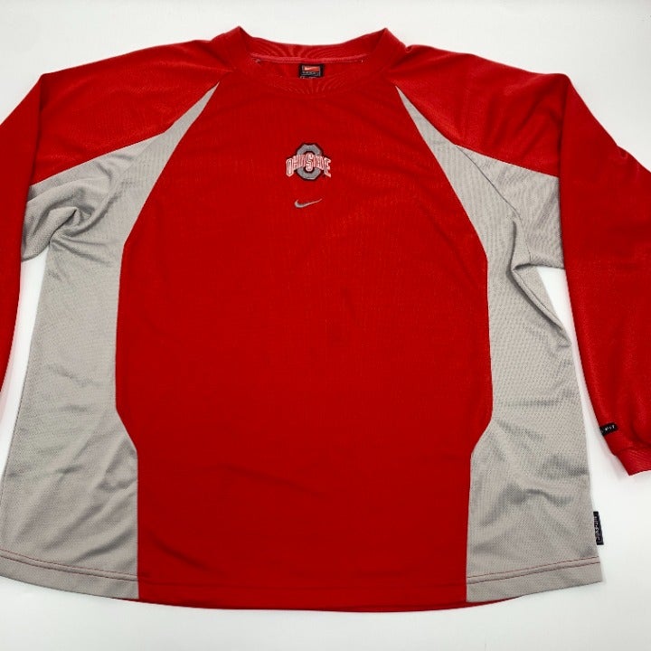 Nike Ohio State Buckeyes Long Sleeve T-shirt Size XL