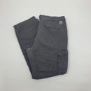Gray Carhartt Cargo Work Pants Size 42x34