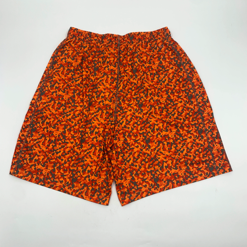 Orange Nike All Over Print Shorts Size L