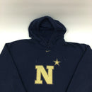 Naval Academy Nike Center Swoosh Hoodie Size 2XL