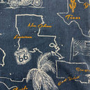 Harley Davidson USA map Button Down Size M