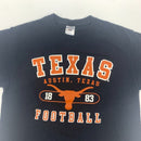 Black Texas Longhorns Football T-Shirt Size M