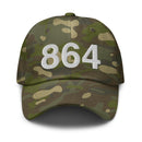 864 Greenville SC Area Code Camo Dad Hat