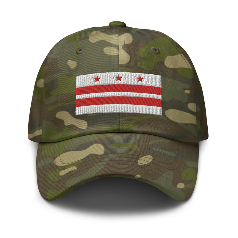 Washington DC Flag Camo Dad Hat