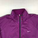 Womens Purple reflective Nike running jacket size L
