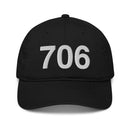 706 Athens GA Area Code Organic Cotton Dad Hat