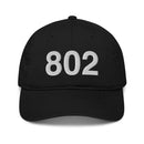 802 Vermont Area Code Organic Cotton Dad Hat