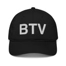 BTV Burlington Airport Code Organic Cotton Dad Hat