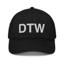 DTW Detroit MI Airport Code Organic Cotton Dad Hat