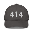 414 Milwaukee Area Code Organic Cotton Dad Hat