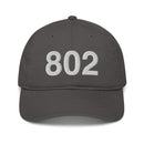 802 Vermont Area Code Organic Cotton Dad Hat