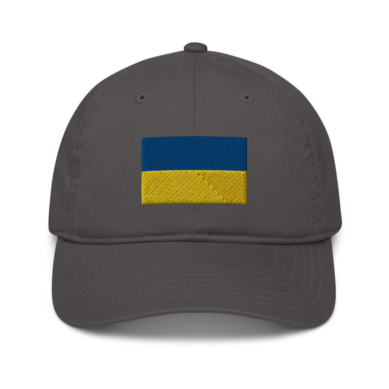 Flag of Ukraine Organic Cotton Dad Hat